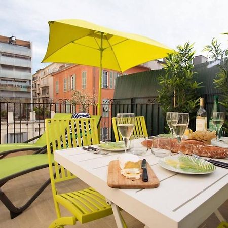 Ferienwohnung F2 Terrasse, Moderne, Hyper Centre, Clim, Ascenseur Nizza Exterior foto