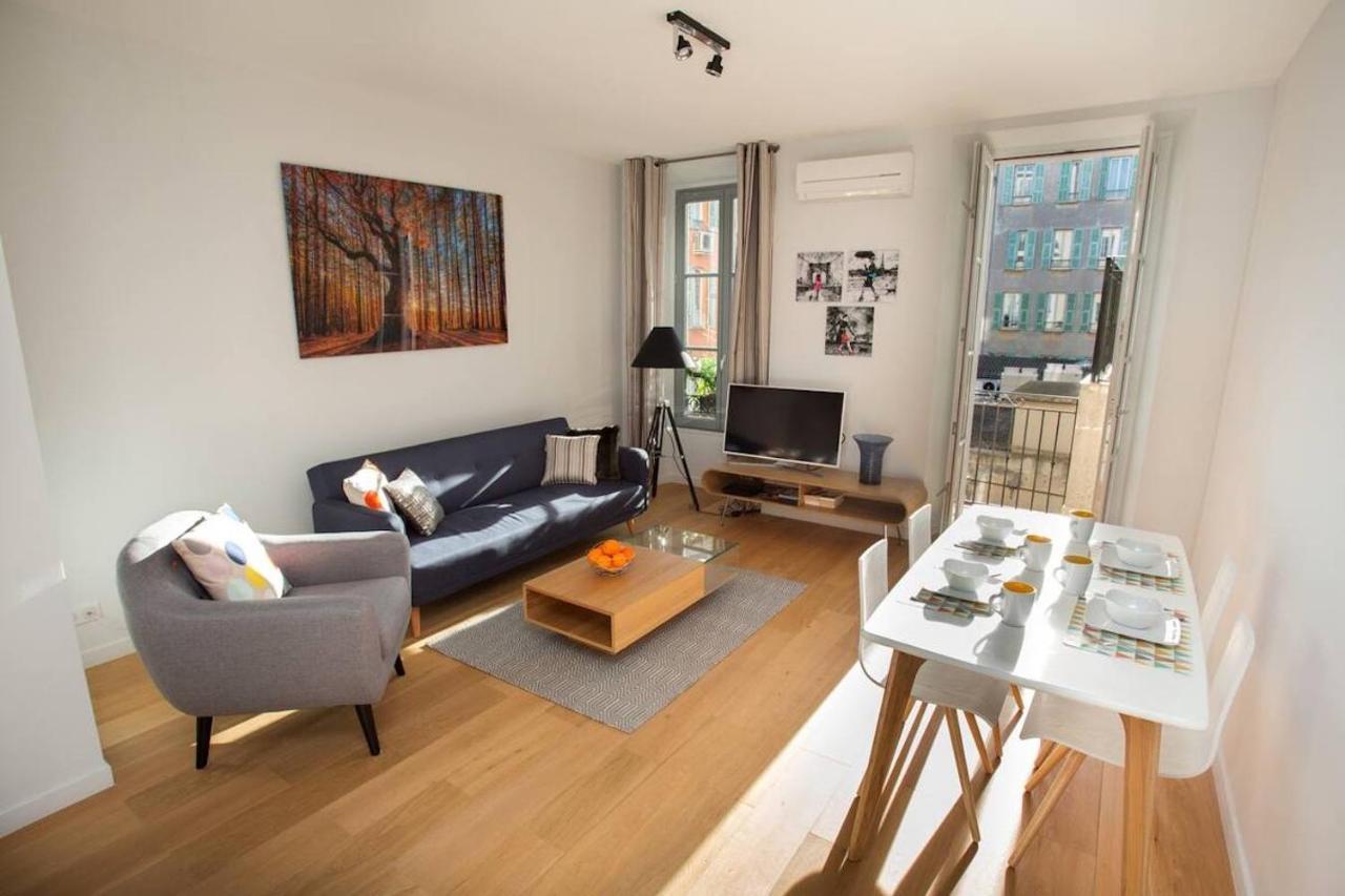 Ferienwohnung F2 Terrasse, Moderne, Hyper Centre, Clim, Ascenseur Nizza Exterior foto