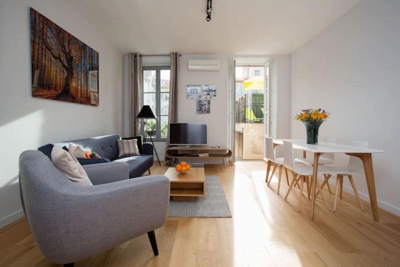 Ferienwohnung F2 Terrasse, Moderne, Hyper Centre, Clim, Ascenseur Nizza Exterior foto