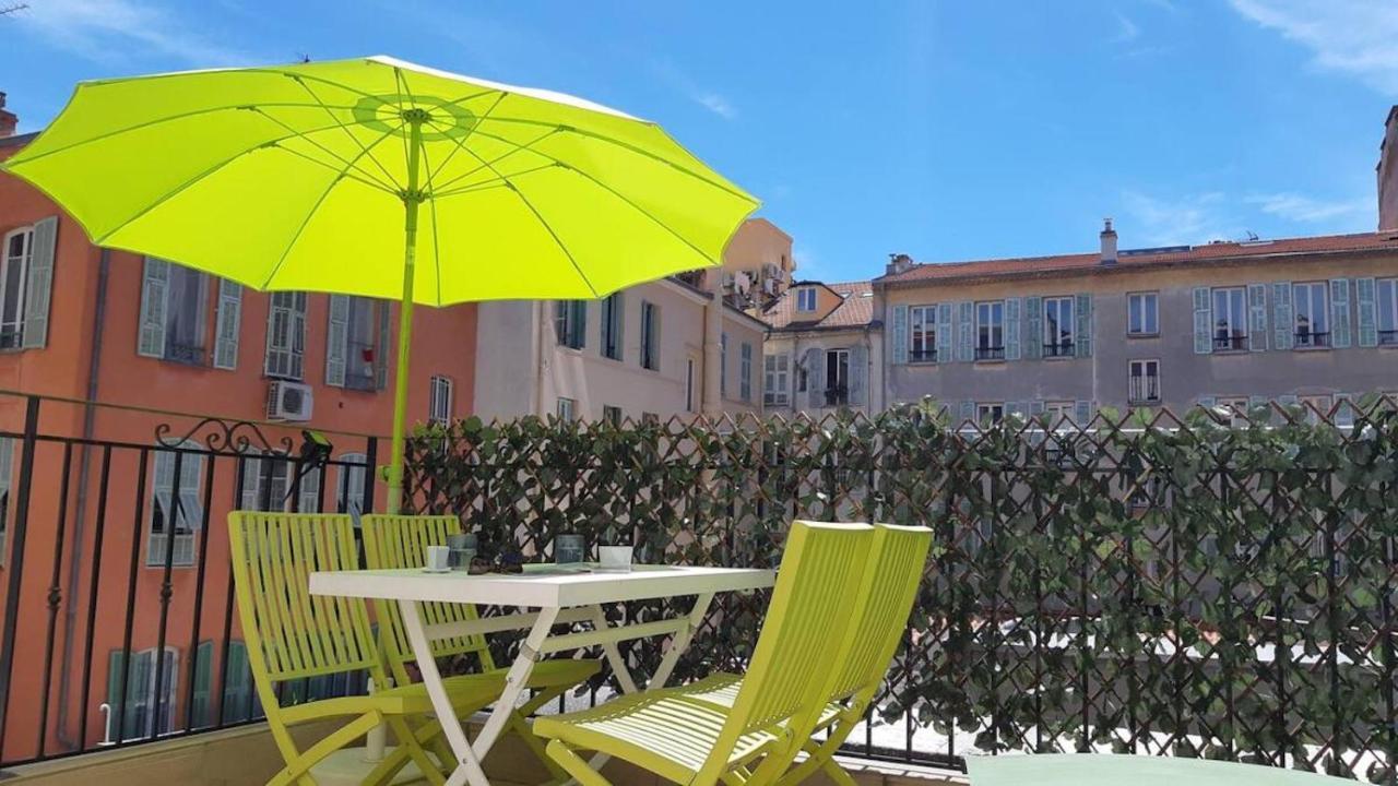 Ferienwohnung F2 Terrasse, Moderne, Hyper Centre, Clim, Ascenseur Nizza Exterior foto